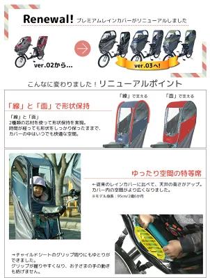 ラボクル レインカバー 後ろ 付け方