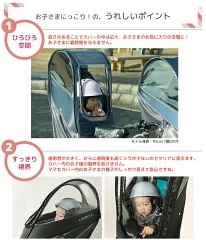 ラボクル レインカバー 後ろ 付け方