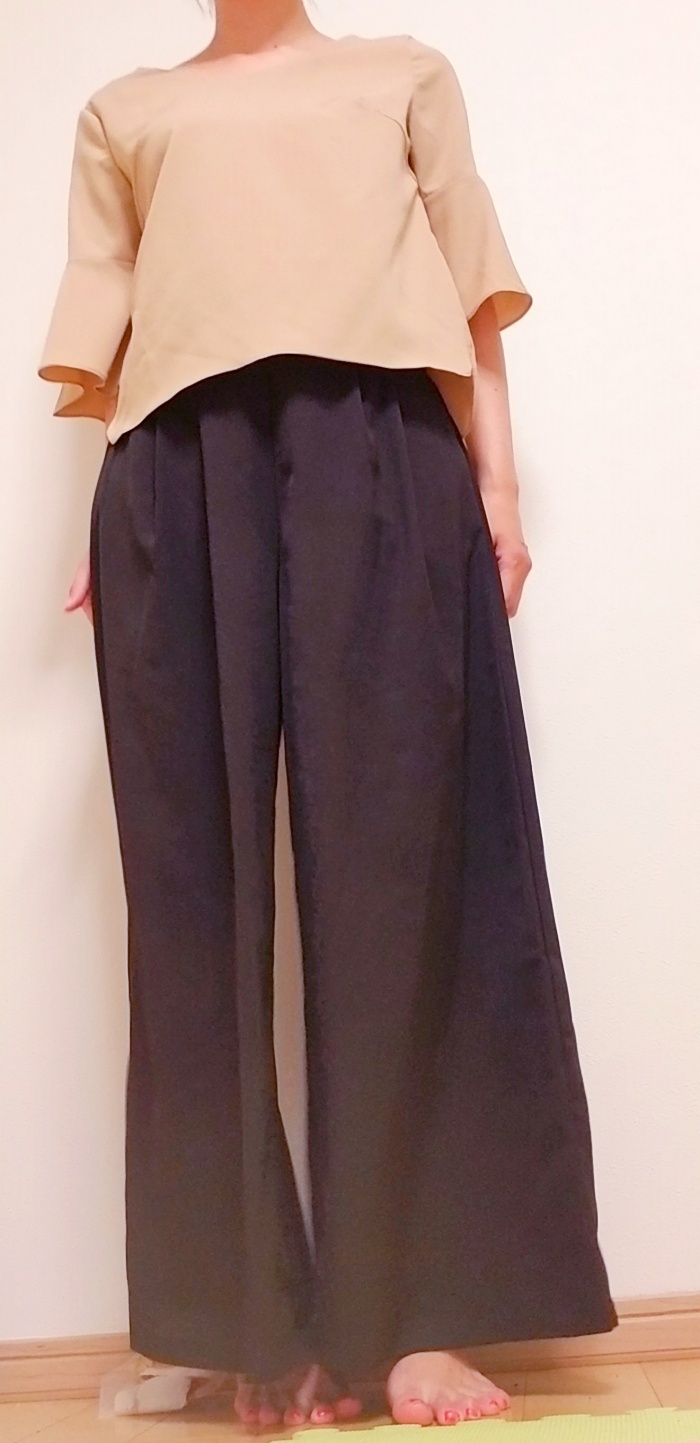 パンツドレスで脚長効果あり！安いのにおしゃれ 普段使いにも！