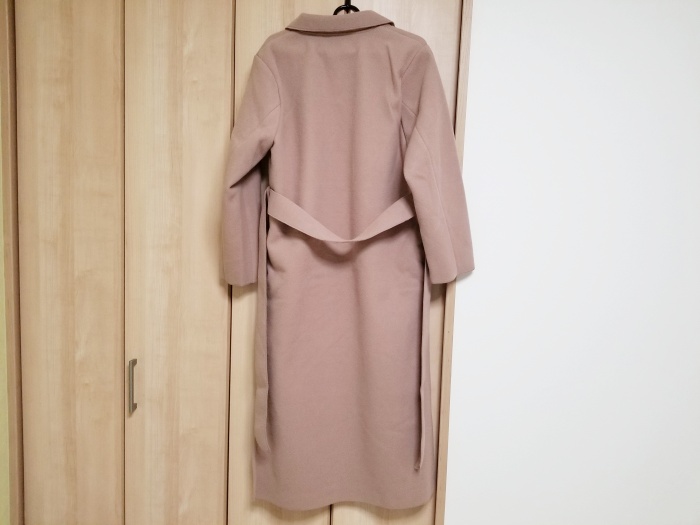 ロングレディースダブルコート