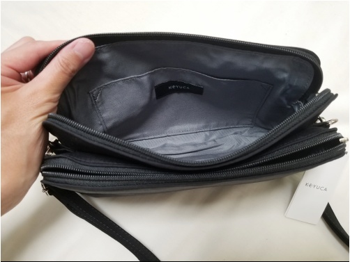 ナイロンの小さめショルダーバッグ購入レビュー!軽いしポケット多いし超万能♪