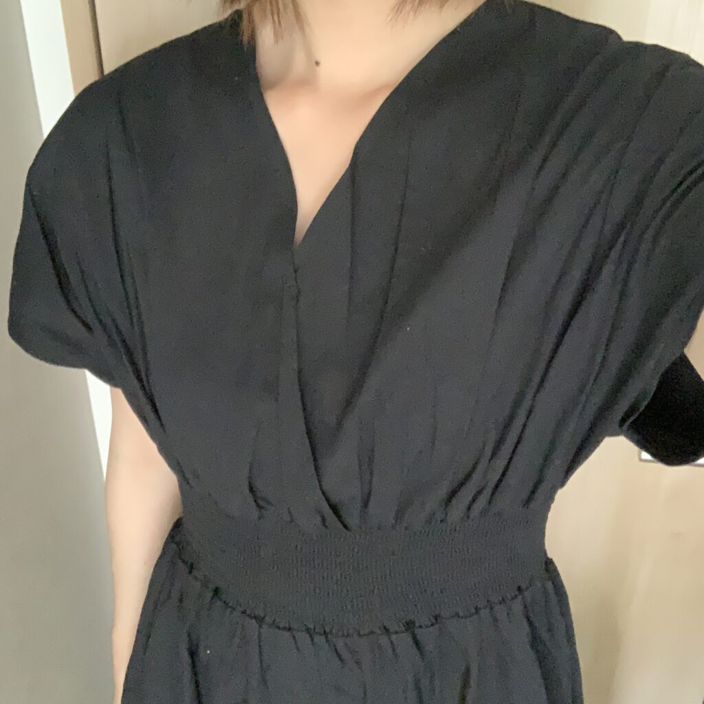 アクアガレージ ウエストゴムワンピース レビュー