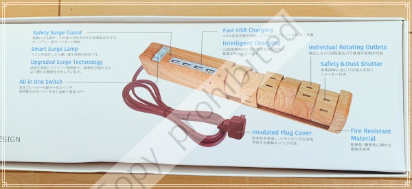 雷サージ付き電源タップレビュー!コンセント6個とUSB4個が一気に差せて超便利!